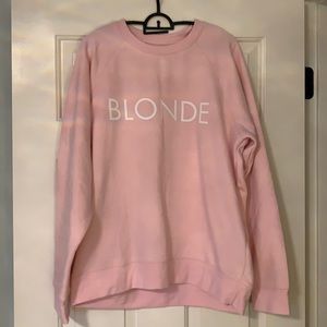 Brunette the label “blonde” hoodie